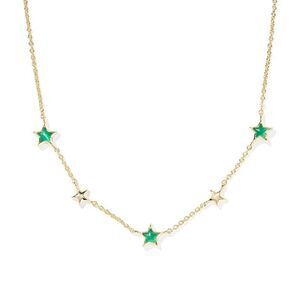 Kendra Scott -  Kayla Strand Necklace - Gold/Emerald Gold/Emerald